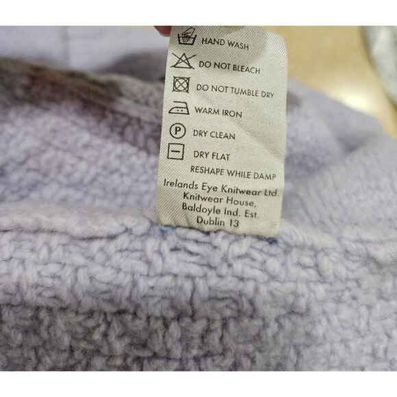 Women's Irelands Eye Sweater Wool Cashmere Light Purple Size Small - Picture 8 of 8